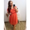 Šaty krátký rukáv dámské nadrozměr (XL/2XL/3XL ONE SIZE) ITALSKá MóDA IM423ANTONIA/DU