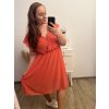 Šaty krátký rukáv dámské nadrozměr (XL/2XL/3XL ONE SIZE) ITALSKá MóDA IM423ANTONIA/DU