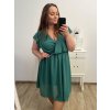 Šaty krátký rukáv dámské nadrozměr (XL/2XL/3XL ONE SIZE) ITALSKá MóDA IM423ANTONIA/DU (Velikost 2XL/3XL, Barva bílá)