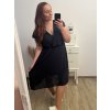 Šaty krátký rukáv dámské nadrozměr (XL/2XL/3XL ONE SIZE) ITALSKá MóDA IM423ANTONIA/DU (Velikost 2XL/3XL, Barva bílá)