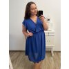 Šaty krátký rukáv dámské nadrozměr (XL/2XL/3XL ONE SIZE) ITALSKá MóDA IM423ANTONIA/DU (Velikost 2XL/3XL, Barva bílá)