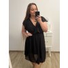 Šaty krátký rukáv dámské nadrozměr (XL/2XL/3XL ONE SIZE) ITALSKá MóDA IM423ANTONIA/DU (Velikost 2XL/3XL, Barva bílá)