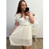 Šaty krátký rukáv dámské nadrozměr (XL/2XL/3XL ONE SIZE) ITALSKá MóDA IM423ANTONIA/DU