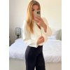 Sako dlouhý rukáv dámské (S/M ONE SIZE) ITALSKÁ MÓDA IMPLP2386440090/DU (Velikost S/M/L, Barva Černá)