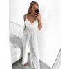 Overal elegantní dlouhé na ramínka dámské (S/M ONE SIZE) ITALSKÁ MÓDA IMPHD2320910/DU (Velikost S/M/L, Barva bílá)