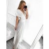 Šaty variabilní vázání dlouhé elegantní společenské dámské (S/M/L/XL ONE SIZE) ITALSKÁ MÓDA IMPBB23A11791/DU (Velikost L/XL, Barva modrá azurová)