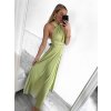 Šaty variabilní vázání dlouhé elegantní společenské dámské (S/M/L/XL ONE SIZE) ITALSKÁ MÓDA IMPBB23A11791/DU (Velikost L/XL, Barva modrá azurová)
