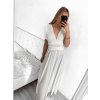 Šaty variabilní vázání dlouhé elegantní společenské dámské (S/M/L/XL ONE SIZE) ITALSKÁ MÓDA IMPBB23A11791/DU (Velikost L/XL, Barva modrá azurová)