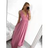 Šaty dlouhé společenské na ramínka dámské (S/M ONE SIZE) ITALSKÁ MÓDA IMPBB23B22631/DU