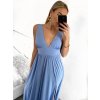 Šaty dlouhé společenské na ramínka dámské (S/M ONE SIZE) ITALSKÁ MÓDA IMPBB23B22631/DU