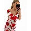 Šaty dlouhé elegantní bez rukávu dámské (S/M ONE SIZE) ITALSKá MODA IM323009-1/DU (Velikost S/M/L, Barva bílá)