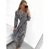 Šaty dlouhé košilové letní dlouhý rukáv dámské (S/M ONE SIZE) ITALSKÁ MÓDA IMW23A758/DU (Velikost S/M/L, Barva hnědá leopard)