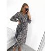 Šaty dlouhé košilové letní dlouhý rukáv dámské (S/M ONE SIZE) ITALSKÁ MÓDA IMW23A758/DU (Velikost S/M/L, Barva hnědá leopard)