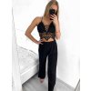 Kalhoty letní dlouhé dámské (S/M ONE SIZE) ITALSKÁ MÓDA IMW2331086/DU (Velikost S/M/L, Barva bílá)