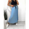 Sukně dlouhá skládaná s páskem dámská (S/M ONE SIZE) ITALSKÁ MÓDA IMM23U6295/DU