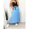 Sukně dlouhá skládaná s páskem dámská (S/M ONE SIZE) ITALSKÁ MÓDA IMM23U6295/DU (Velikost S/M/L, Barva béžová)