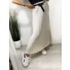Sukně dlouhá skládaná s páskem dámská (S/M ONE SIZE) ITALSKÁ MÓDA IMM23U6295/DU