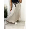 Sukně dlouhá skládaná s páskem dámská (S/M ONE SIZE) ITALSKÁ MÓDA IMM23U6295/DU
