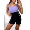 Tílko body dámské na ramínka dámské (S/M ONE SIZE) ITALSKá MóDA IMM23M13092/DU (Velikost S/M/L, Barva bílá)