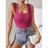 Tílko body dámské na ramínka dámské (S/M ONE SIZE) ITALSKá MóDA IMM23M13092/DU (Velikost S/M/L, Barva bílá)