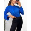 Tričko elegantní dlouhý rukáv dámské (S/M ONE SIZE) ITALSKÁ MÓDA IMPGM234489/DU