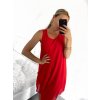 Šaty letní krátké bez rukávu šifonové dámské (S/M/L ONE SIZE) ITALSKÁ MÓDA IM423333/DR (Velikost M/L, Barva Černá)