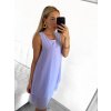 Šaty letní krátké bez rukávu šifonové dámské (S/M/L ONE SIZE) ITALSKÁ MÓDA IM423333/DR (Velikost M/L, Barva Černá)