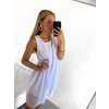 Šaty letní krátké bez rukávu šifonové dámské (S/M/L ONE SIZE) ITALSKÁ MÓDA IM423333/DR (Velikost M/L, Barva Černá)