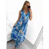 Šaty letní dlouhé na ramínka icecool dámské (S/M ONE SIZE) ITALSKÁ MÓDA IMM23M5602/DR (Velikost S/M/L, Barva bílá)