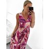 Šaty letní dlouhé na ramínka icecool dámské (S/M ONE SIZE) ITALSKÁ MÓDA IMM23M5602/DR (Velikost S/M/L, Barva bílá)