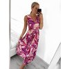Šaty letní dlouhé na ramínka icecool dámské (S/M ONE SIZE) ITALSKÁ MÓDA IMM23M5602/DR (Velikost S/M/L, Barva bílá)