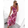 Šaty letní dlouhé na ramínka icecool dámské (S/M ONE SIZE) ITALSKÁ MÓDA IMM23M5602/DR (Velikost S/M/L, Barva bílá)