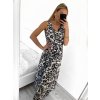 Šaty letní dlouhé na ramínka icecool dámské (S/M ONE SIZE) ITALSKÁ MÓDA IMM23M5602/DR (Velikost S/M/L, Barva bílá)
