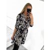 Šaty elegantní košilové s páskem dlouhý rukáv dámské (S/M/L ONE SIZE) ITALSKÁ MÓDA IMWCC231503-1/DR (Velikost M/L, Barva Černá)
