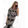 Šaty elegantní košilové s páskem dlouhý rukáv dámské (S/M/L ONE SIZE) ITALSKÁ MÓDA IMWCC231503-2/DR (Velikost M/L, Barva Černá)
