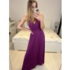 Šaty dlouhé elegantní skládané na ramínka dámské (S/M ONE SIZE) ITALSKÁ MÓDA IMPMD233570a/DR (Velikost S/M/L, Barva béžová)