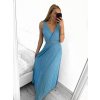 Šaty dlouhé elegantní skládané na ramínka dámské (S/M ONE SIZE) ITALSKÁ MÓDA IMPMD233570a/DR (Velikost S/M/L, Barva béžová)