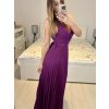Šaty dlouhé elegantní skládané na ramínka dámské (S/M ONE SIZE) ITALSKÁ MÓDA IMPMD233570a/DR (Velikost S/M/L, Barva béžová)