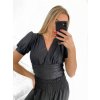 Body elegantní krátký rukáv dámské (S/M ONE SIZE) ITALSKÁ MÓDA IMWY23092/DU (Velikost S/M/L, Barva béžová)