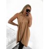 Šaty letní košilové bez rukávu dámské (S/M ONE SIZE) ITALSKÁ MÓDA IMWB23299/DR (Velikost S/M/L, Barva béžová)