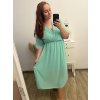 Šaty letní šifonové krátký rukáv dámská nadrozměr (2XL/3XL ONE SIZE) ITALSKÁ MÓDA IMWGM231413/DU