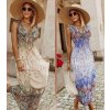Šaty dlouhé letní icecool bez rukávu dámské (M/L, XL/2XL) AINUOSI ITALSKÁ MODA IMB239911/DU (Velikost M/L, Barva růžová)
