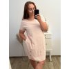 Šaty krátký rukáv oversize dámské (L/XL/2XL ONE SIZE) ITALSKÁ MÓDA IM4211032/DR