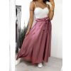 Sukně letní dlouhá saténová dámská (S/M ONE SIZE) ITALSKÁ MÓDA IMM23MS63065/DUR