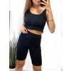 Souprava kraťasy a top bez rukávu dámská (S/M ONE SIZE) ITALSKÁ MÓDA IMPGM2310877/DU
