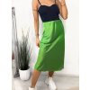 Sukně středně dlouhá dámská (S/M ONE SIZE) ITALSKÁ MÓDA IMPLM22196330050/DU (Velikost S/M/L, Barva zelená limetková)