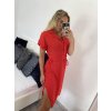 Šaty košilové 3/4 krátký rukáv dámské (S/M/L/XL ONE SIZE) ITALSKÁ MÓDA IMC23025/DU