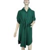 Šaty košilové 3/4 krátký rukáv dámské (S/M/L/XL ONE SIZE) ITALSKÁ MÓDA IMC23025/DU