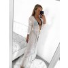 Župan přehoz letní přes plavky dlouhý rukáv dámský (S/M ONE SIZE) ITALSKá MóDA IMM23M12696/DU (Velikost S/M/L, Barva bílá)