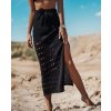 Souprava pletená sukně top na ramínka dámská (S/M ONE SIZE) ITALSKÁ MÓDA IMM23M8509/DU (Velikost S/M/L, Barva béžová)